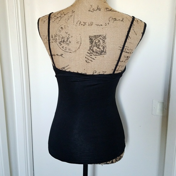 LAST 1 ! -Black cami w/rhinestone spider- size Sml - Picture 3 of 7